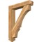 Ekena Millwork Balboa Arts and Crafts Rough Sawn Bracket w/ Offset Brace, Western Red Cedar, 6"W x 30"D x 38"H BKT0604X30X38BOA03RWR - alternate 1